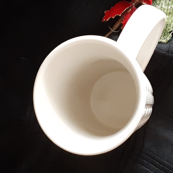 Bay Island 2020 White Cable Knit Textured Coffee Mug 12 oz - Picture 5 of 5